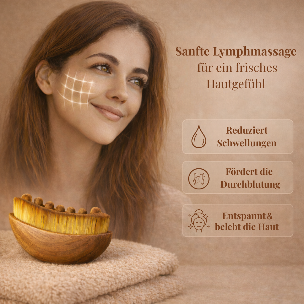 LĪVIA – Sanfte Lymph-Massagebürste